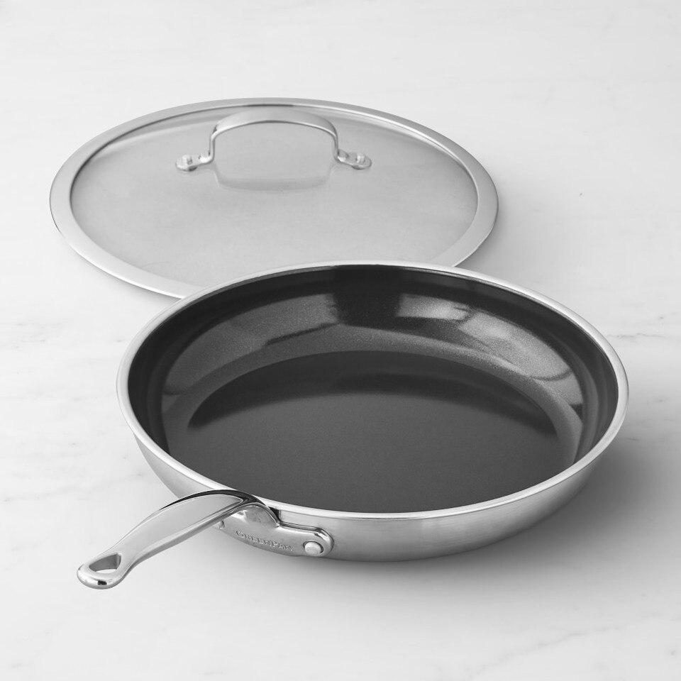 GreenPan™ Premiere Stainless Steel Ceramic NonStick 30 cm Covered